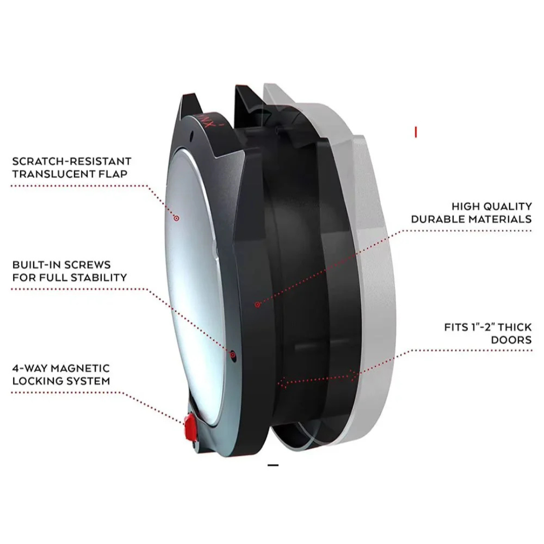 Leon | 4-Way Locking Cat Flap Door | Auto Close