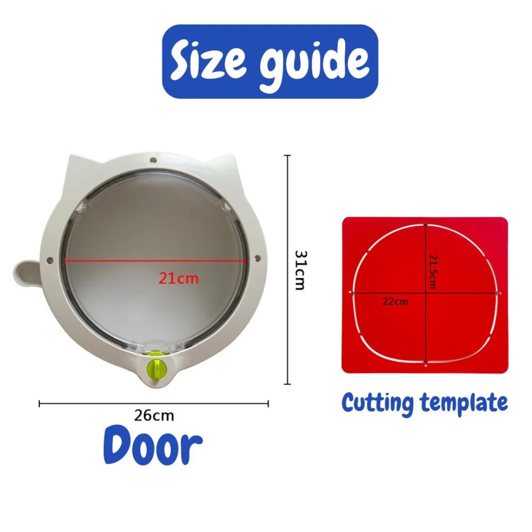 Leon | 4-Way Locking Cat Flap Door | Auto Close